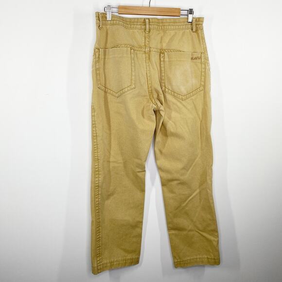 Kavu Tan Khaki Denim 100% Cotton Straight Leg Pants Men's Size 36 - Picture 2 of 9
